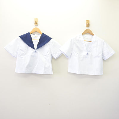 【中古】北海道 北海道滝川西高等学校 女子制服 3点 (セーラー服・スカート) sf120202