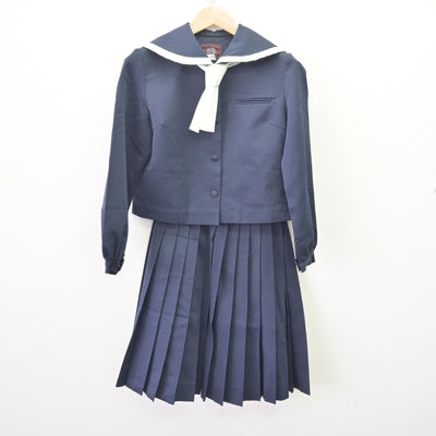 【中古】沖縄県 首里高等学校 女子制服 3点 (セーラー服・スカート) sf120224