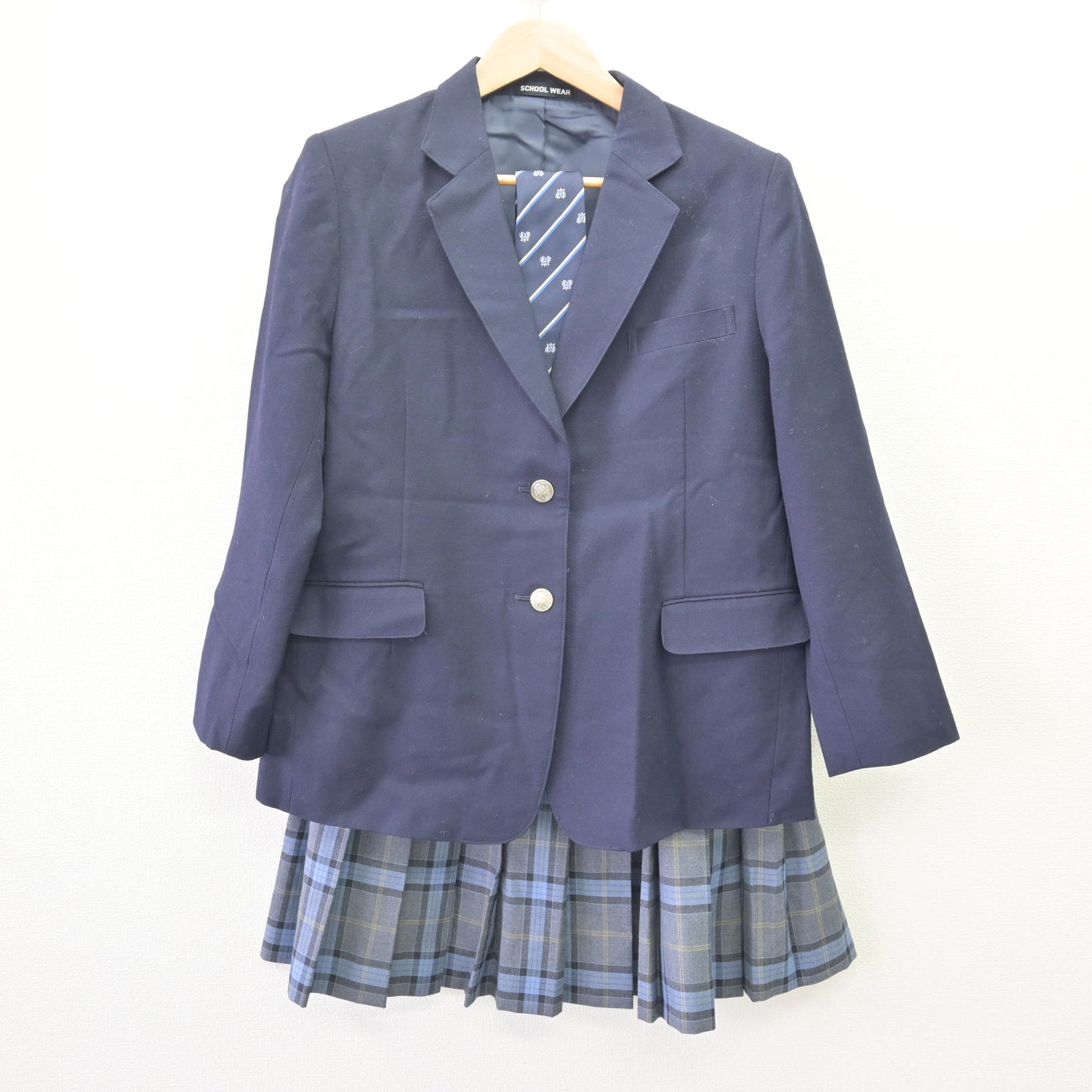【中古】東京都 多摩中学校 女子制服 3点 (ブレザー・スカート) sf120225
