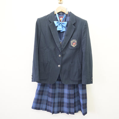 【中古】北海道 北海道稚内高等学校 女子制服 4点 (ブレザー・ベスト・スカート) sf120227