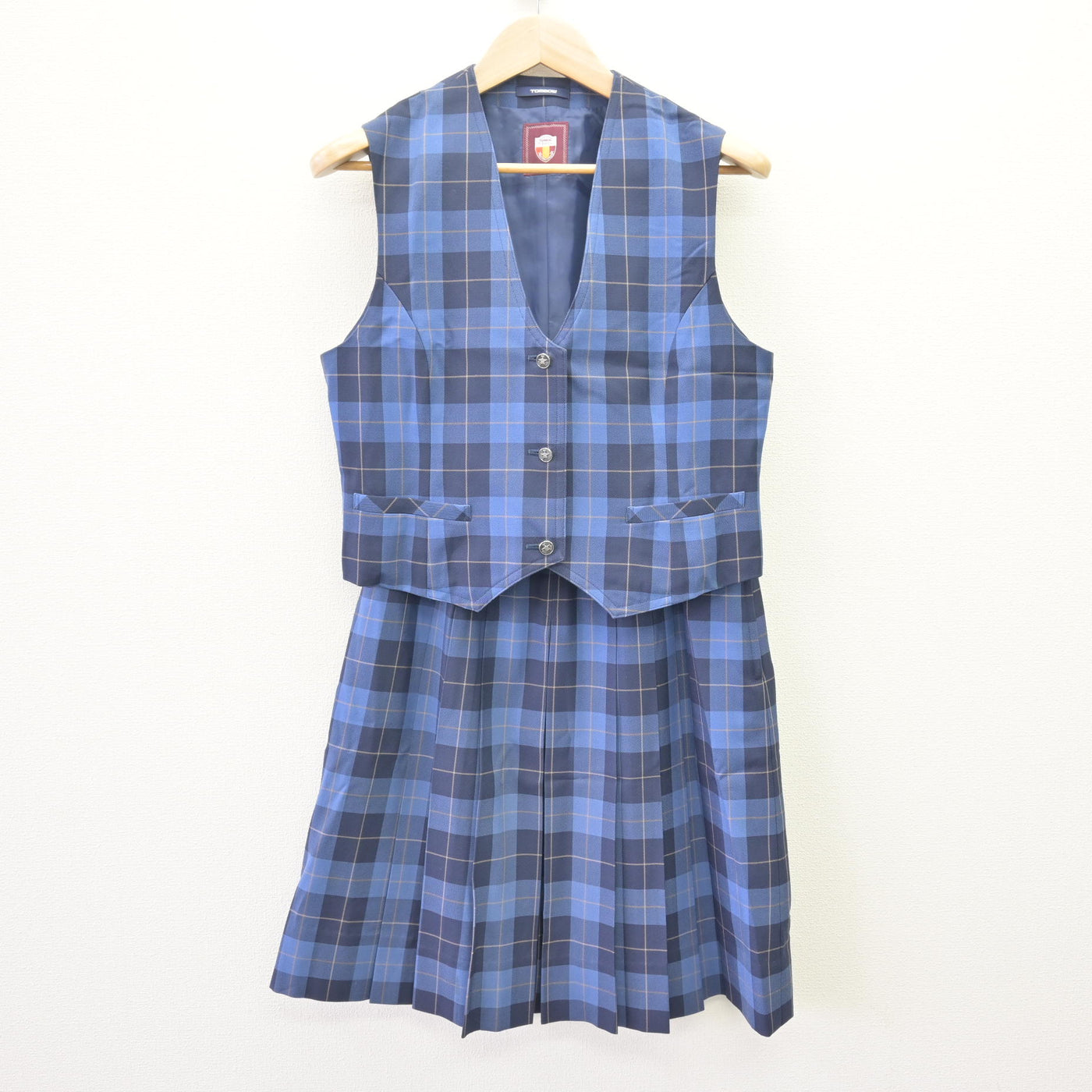 【中古】北海道 北海道稚内高等学校 女子制服 4点 (ブレザー・ベスト・スカート) sf120227