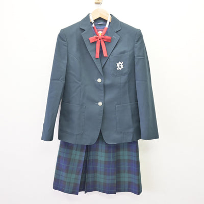 【中古】北海道 潮見が丘中学校 女子制服 4点 (ブレザー・ベスト・スカート) sf120228