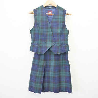 【中古】北海道 潮見が丘中学校 女子制服 4点 (ブレザー・ベスト・スカート) sf120228