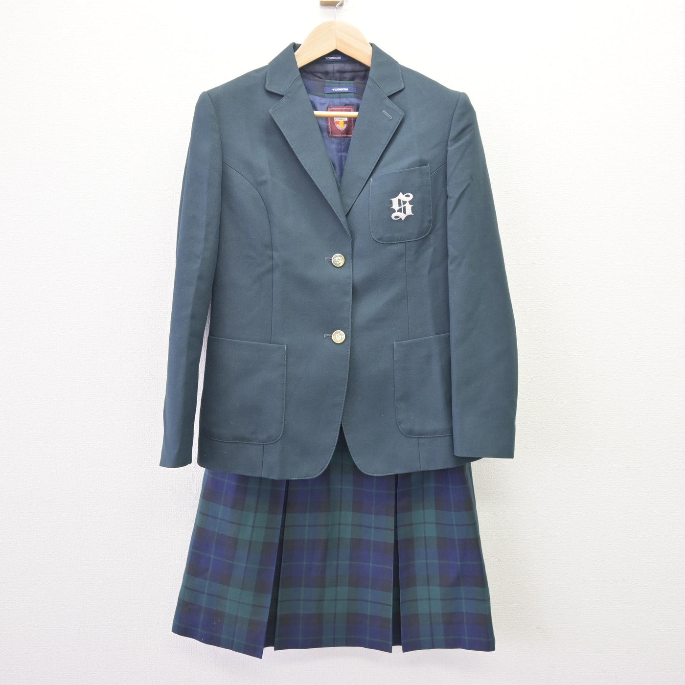 【中古】北海道 潮見が丘中学校 女子制服 3点 (ブレザー・ベスト・スカート) sf120229