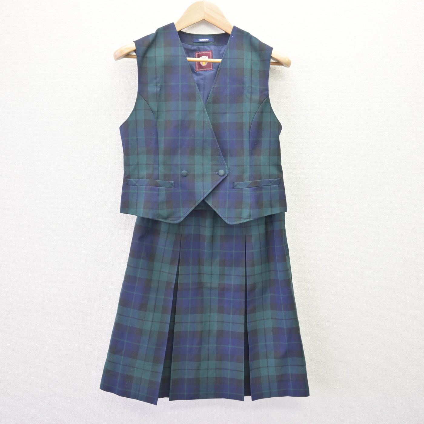 【中古】北海道 潮見が丘中学校 女子制服 3点 (ブレザー・ベスト・スカート) sf120229