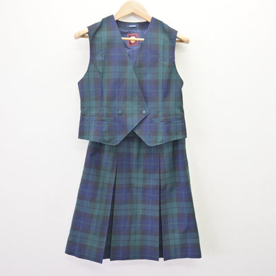 【中古】北海道 潮見が丘中学校 女子制服 3点 (ブレザー・ベスト・スカート) sf120229