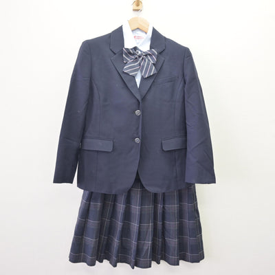 【中古】埼玉県 宮代高等学校 女子制服 4点 (ブレザー・シャツ・スカート) sf120230