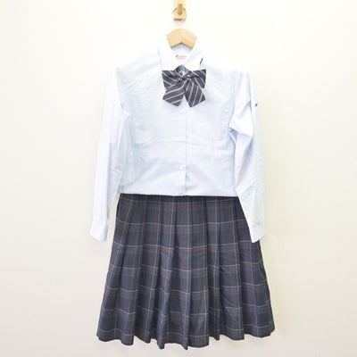 【中古】埼玉県 宮代高等学校 女子制服 4点 (ブレザー・シャツ・スカート) sf120230