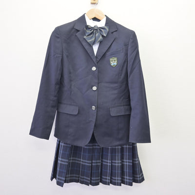 【中古】福岡県 自由ケ丘高等学校 女子制服 4点 (ブレザー・シャツ・スカート) sf120241