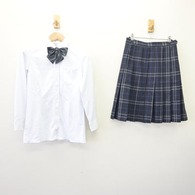 【中古】福岡県 自由ケ丘高等学校 女子制服 4点 (ブレザー・シャツ・スカート) sf120241