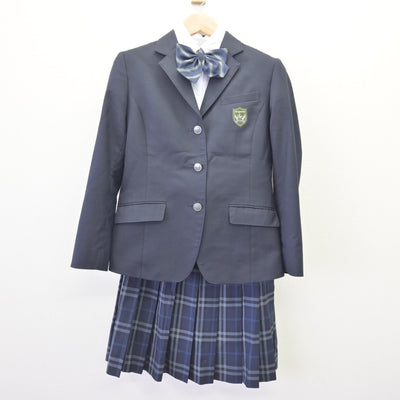 【中古】福岡県 自由ケ丘高等学校 女子制服 4点 (ブレザー・シャツ・スカート) sf120242