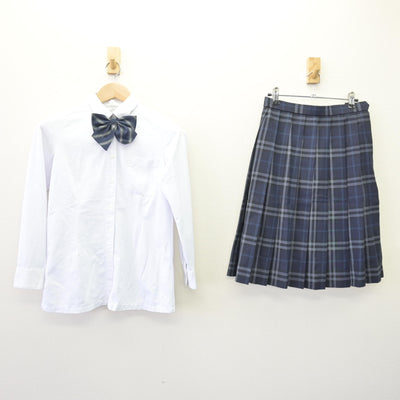 【中古】福岡県 自由ケ丘高等学校 女子制服 4点 (ブレザー・シャツ・スカート) sf120242