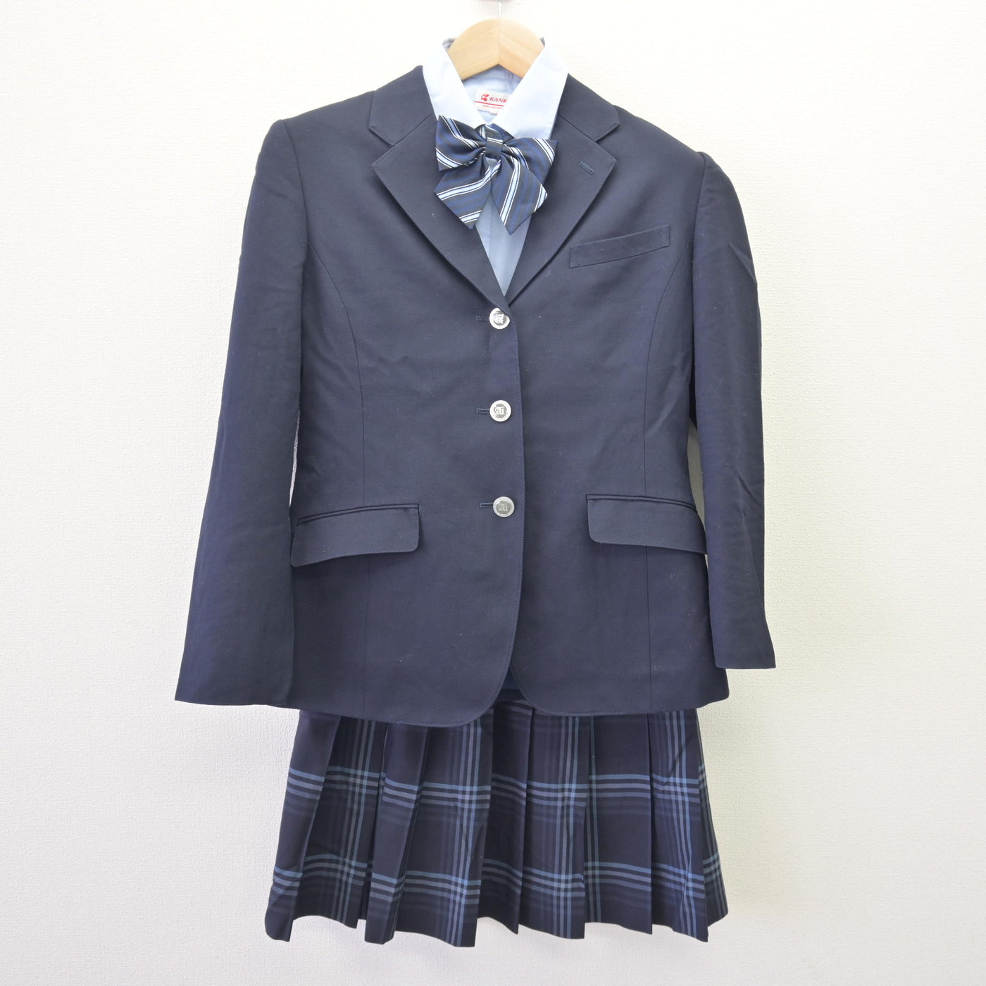 【中古】神奈川県 相原高等学校 女子制服 5点 (ブレザー・シャツ・スカート) sf120254