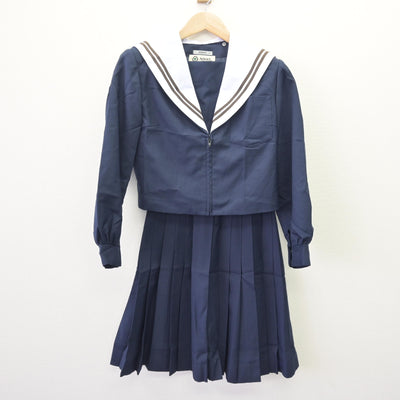 【中古】愛知県 春日井高等学校 女子制服 2点 (セーラー服・スカート) sf120257