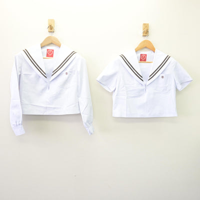 【中古】愛知県 春日井高等学校 女子制服 2点 (セーラー服) sf120258