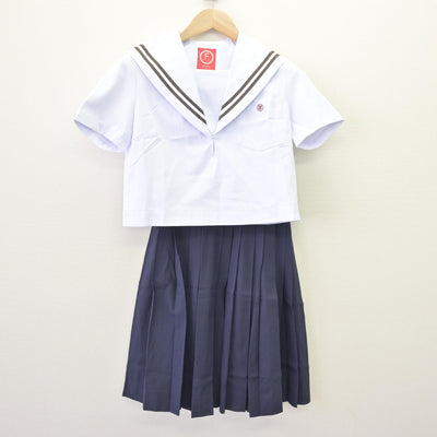 【中古】愛知県 春日井高等学校 女子制服 2点 (セーラー服・スカート) sf120259