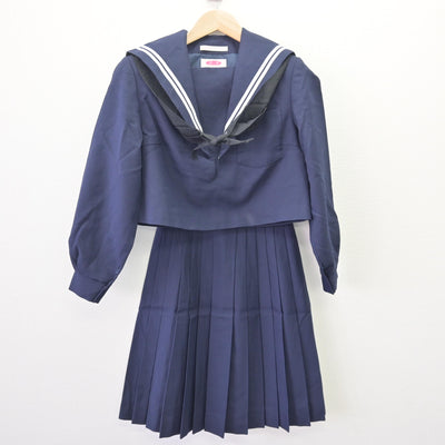 【中古】愛知県 桜花学園高等学校/旧制服 女子制服 4点 (ニット・セーラー服・スカート) sf120263