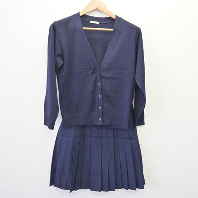 【中古】愛知県 桜花学園高等学校/旧制服 女子制服 2点 (ニット・スカート) sf120264