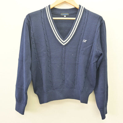 【中古】長崎県 九州文化学園高等学校 女子制服 2点 (ニット・ニットベスト) sf120278