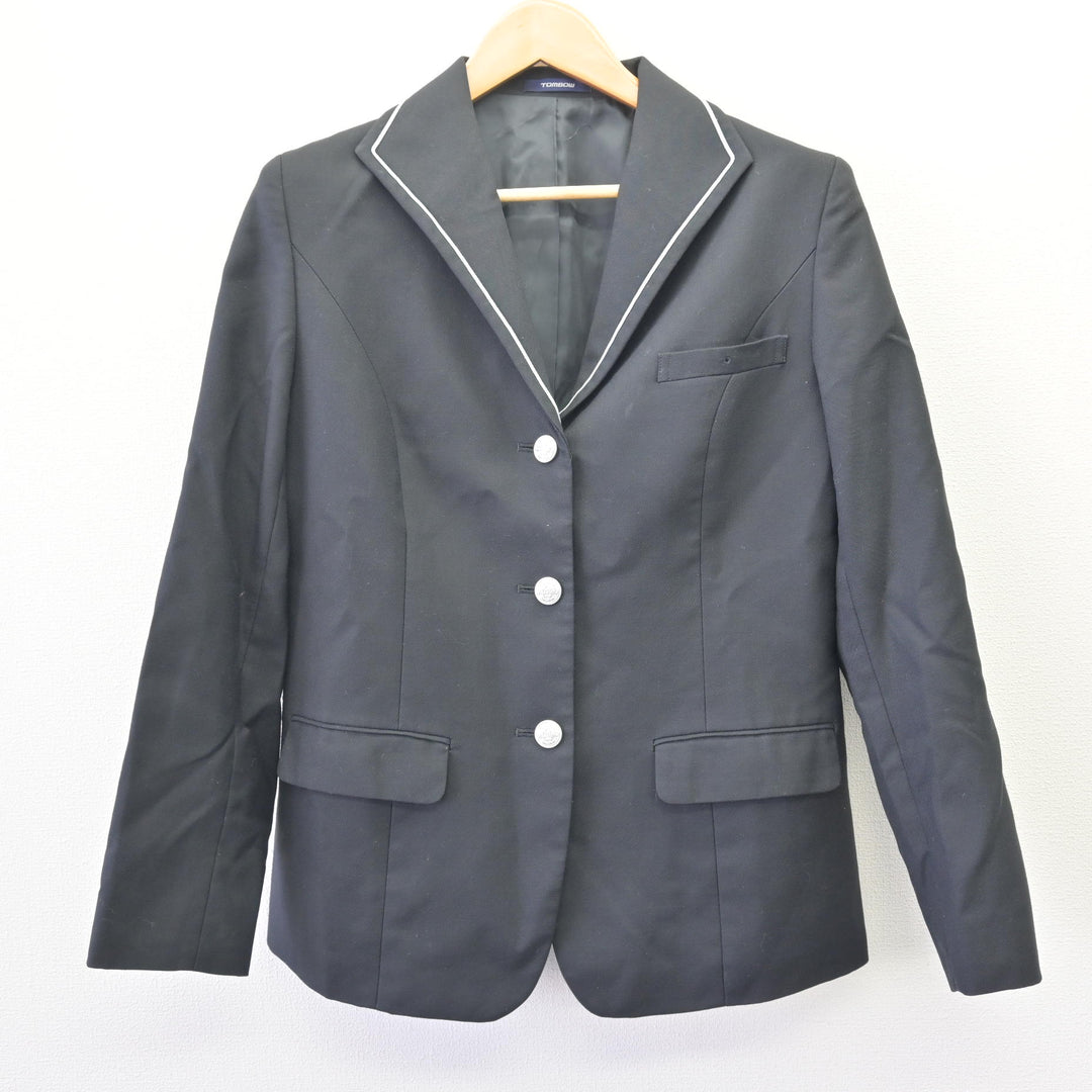 中古】京都府 京都成章高等学校 女子制服 3点 (ブレザー・スカート 