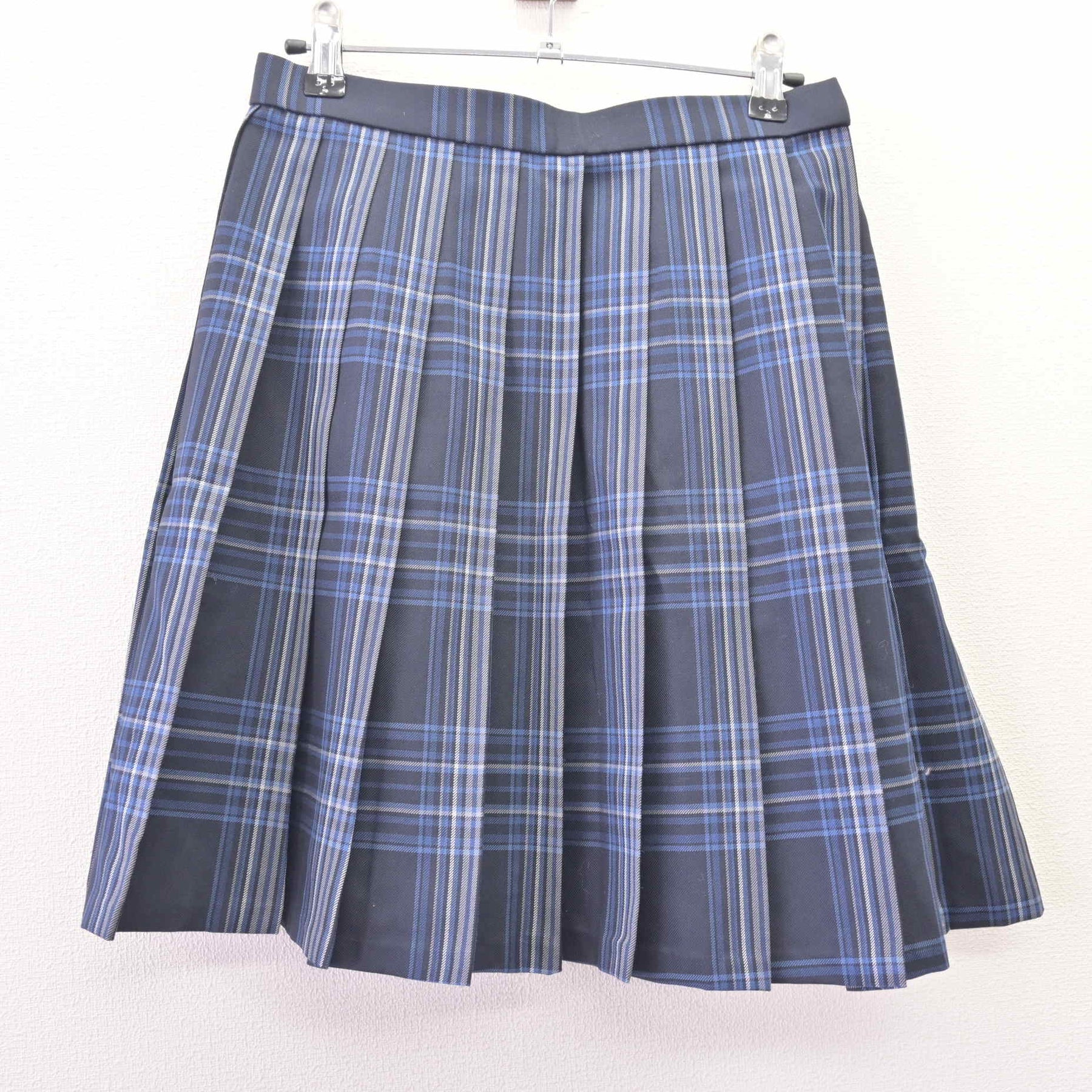 中古】京都府 京都成章高等学校 女子制服 3点 (ブレザー・スカート 