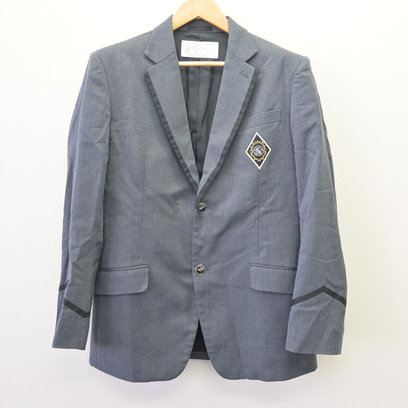 中古】京都府 福知山成美高等学校 男子制服 2点 (ブレザー・ズボン 