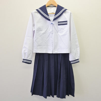 【中古】宮崎県 飫肥中学校/旧制服 女子制服 4点 (セーラー服・セーラー服・スカート) sf120327