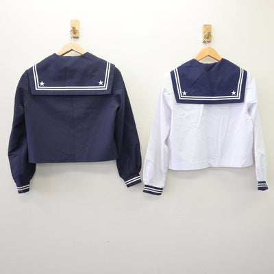【中古】宮崎県 飫肥中学校/旧制服 女子制服 4点 (セーラー服・セーラー服・スカート) sf120327