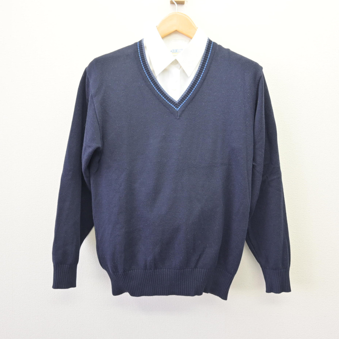 【中古】北海道 北海高等学校 女子制服 2点 (ニット・シャツ) sf120340