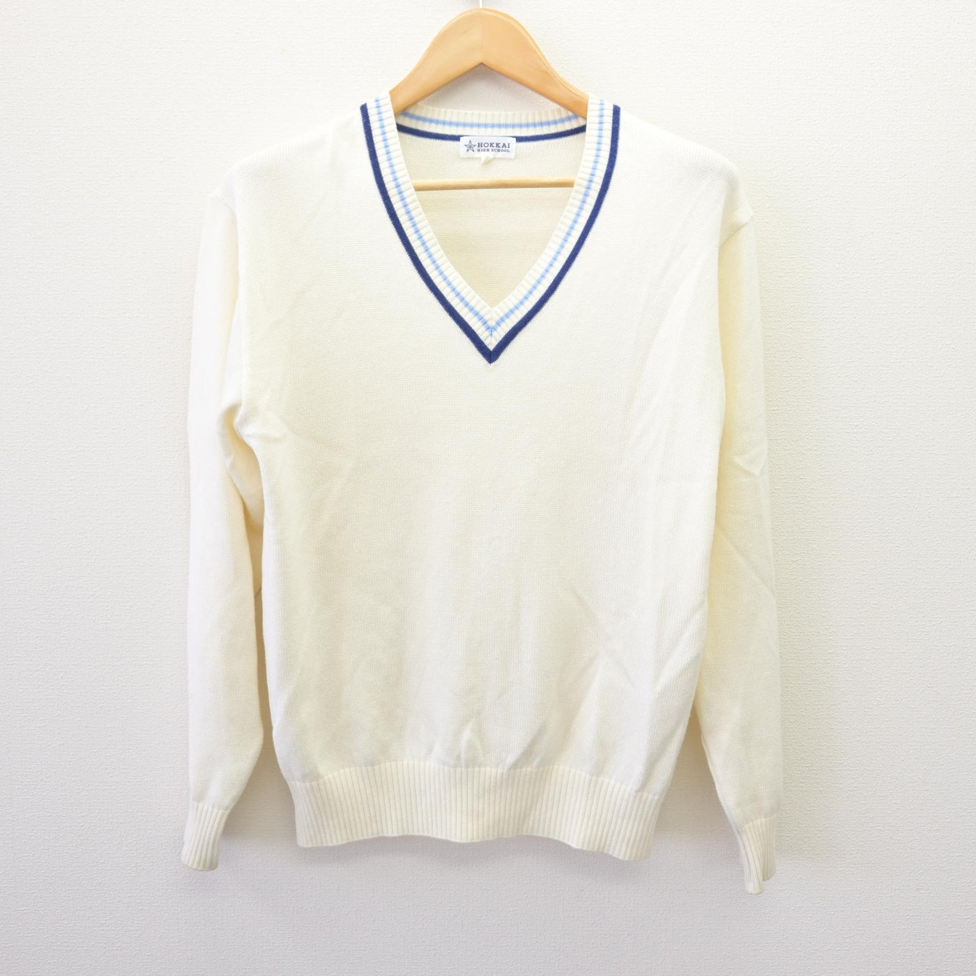 【中古】北海道 北海高等学校 女子制服 2点 (ニット・シャツ) sf120341