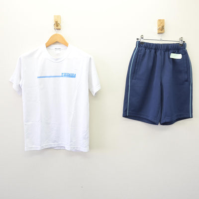 【中古】東京都 桐ヶ丘高等学校 女子制服 2点 (体操服 上・体操服 下) sf120348