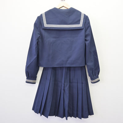 【中古】鳥取県 美保中学校 女子制服 4点 (セーラー服・スカート) sf120356