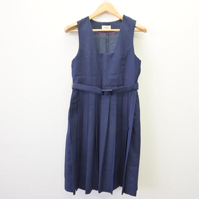 【中古】福岡県 企救中学校 女子制服 3点 (セーラー服・ジャンパースカート) sf120360