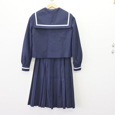 【中古】静岡県 富士根南中学校 女子制服 3点 (セーラー服・スカート) sf120384