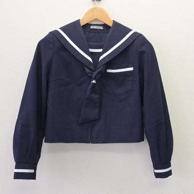 【中古】静岡県 富士根南中学校 女子制服 3点 (セーラー服・スカート) sf120384