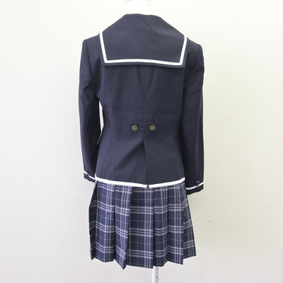【中古】 N高等学校 女子制服 4点 (ブレザー・ニット・スカート) sf120390