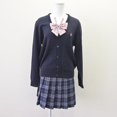 【中古】 N高等学校 女子制服 4点 (ブレザー・ニット・スカート) sf120390