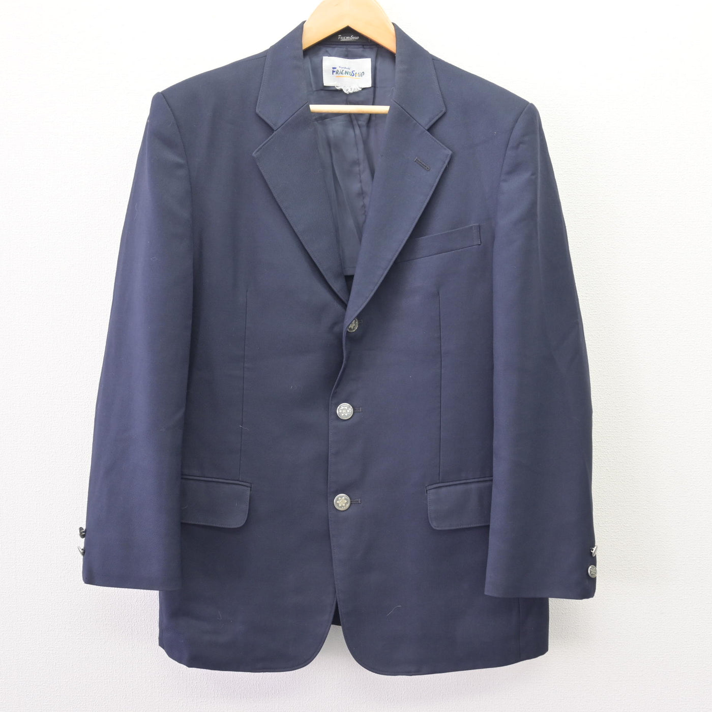 【中古】茨城県 並木中等教育学校 男子制服 3点 (ブレザー・ニット) sf120396