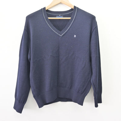 【中古】茨城県 並木中等教育学校 男子制服 3点 (ブレザー・ニット) sf120396