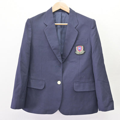 【中古】茨城県 牛久栄進高等学校 女子制服 2点 (ブレザー・スカート) sf120405