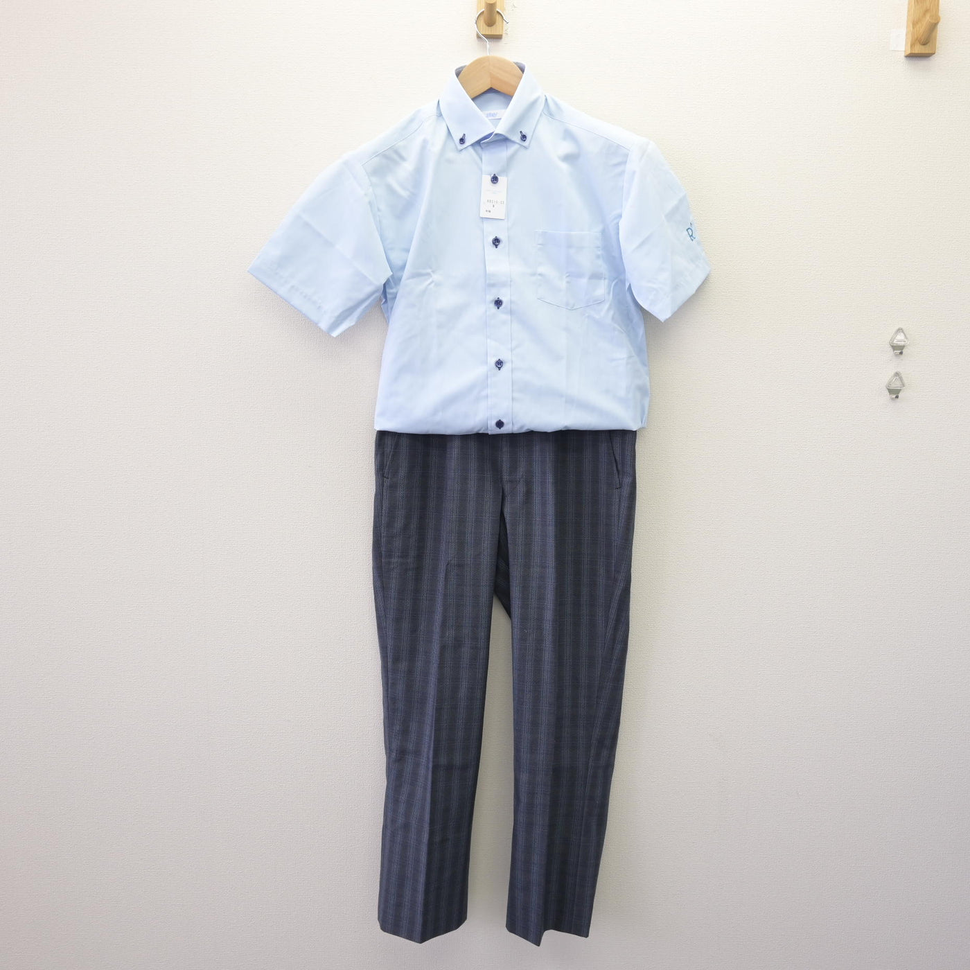 【中古】京都府 京都両洋高等学校 男子制服 2点 (シャツ・ズボン) sf120442