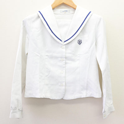 【中古】神奈川県 カリタス女子中学高等学校 女子制服 3点 (ニット・ブラウス) sf120453