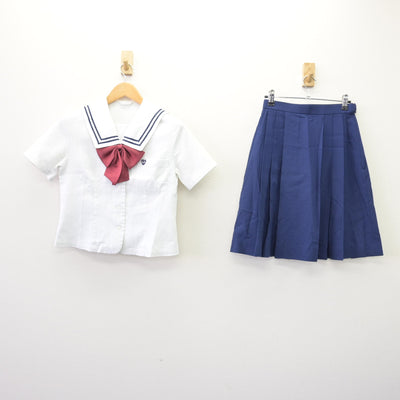 【中古】神奈川県 カリタス女子中学高等学校/旧制服 女子制服 3点 (ブラウス・スカート) sf120461