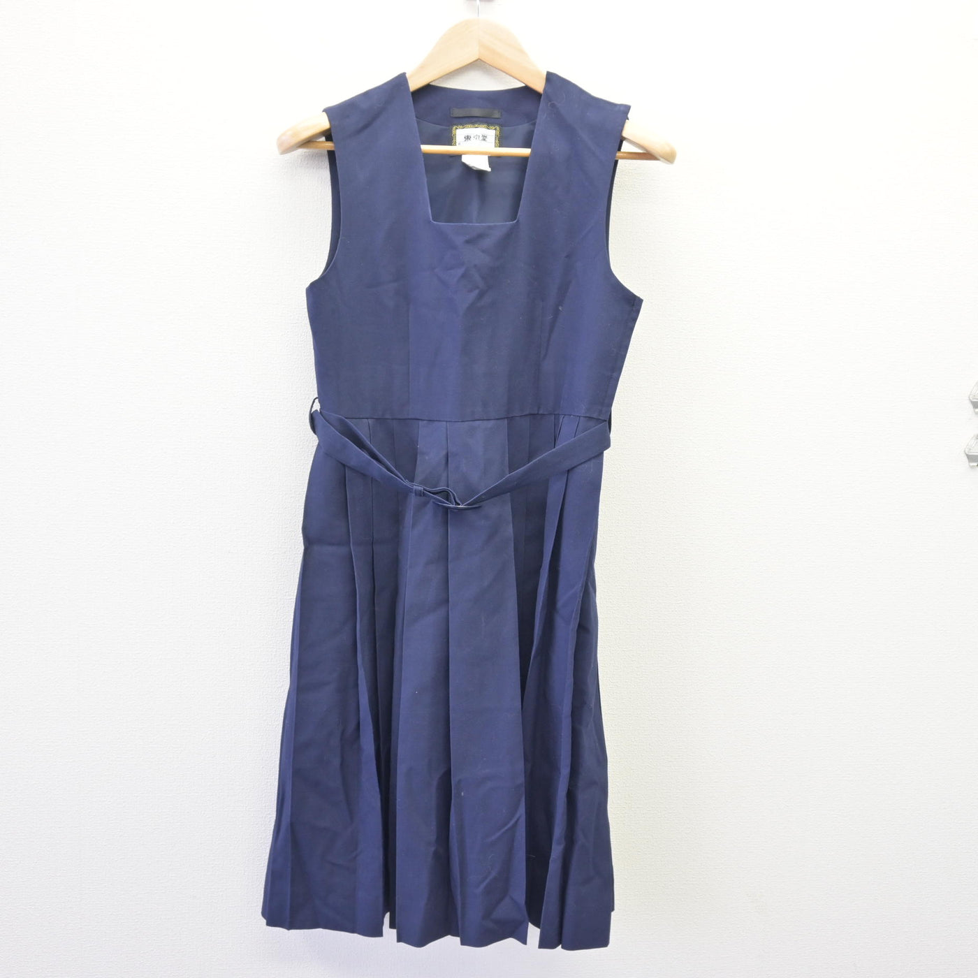 【中古】千葉県 柏第四中学校 女子制服 2点 (シャツ・ジャンパースカート) sf120467