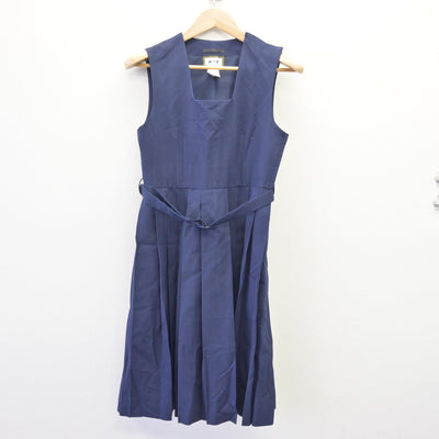 【中古】千葉県 柏第四中学校 女子制服 2点 (シャツ・ジャンパースカート) sf120467