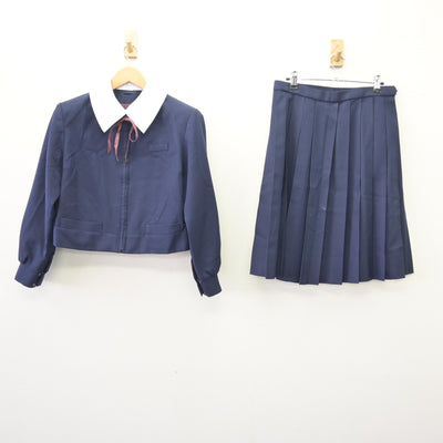 【中古】大阪府 浜寺中学校 女子制服 5点 (ブレザー・スカート) sf120476