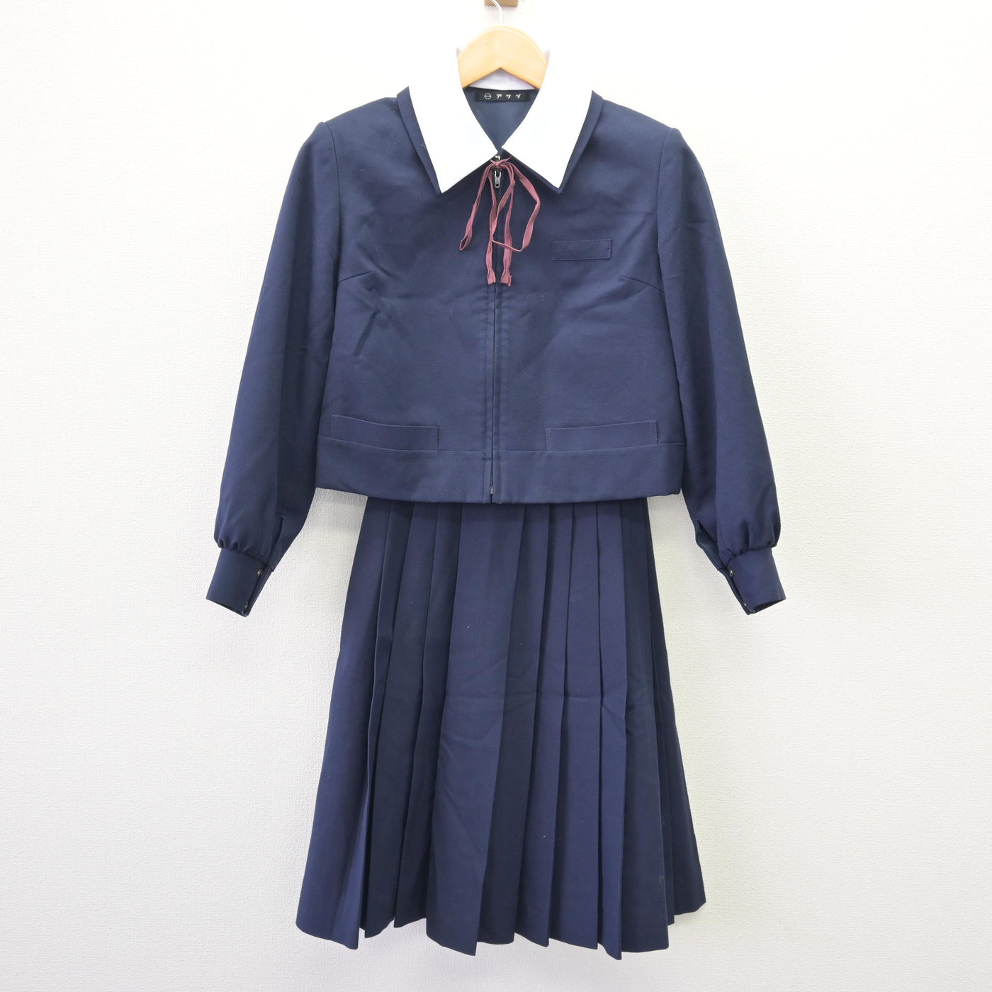 【中古】大阪府 浜寺中学校 女子制服 5点 (ブレザー・スカート) sf120477