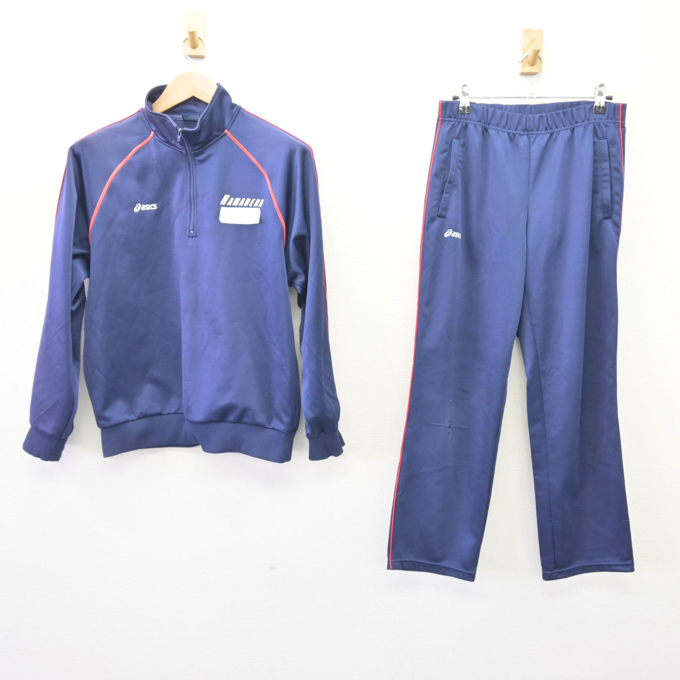 【中古】大阪府 浜寺中学校 女子制服 2点 (ジャージ 上・ジャージ 下) sf120479