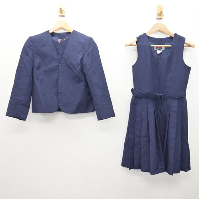 【中古】東京都 稲城第一中学校 女子制服 2点 (ブレザー・ジャンパースカート) sf120492