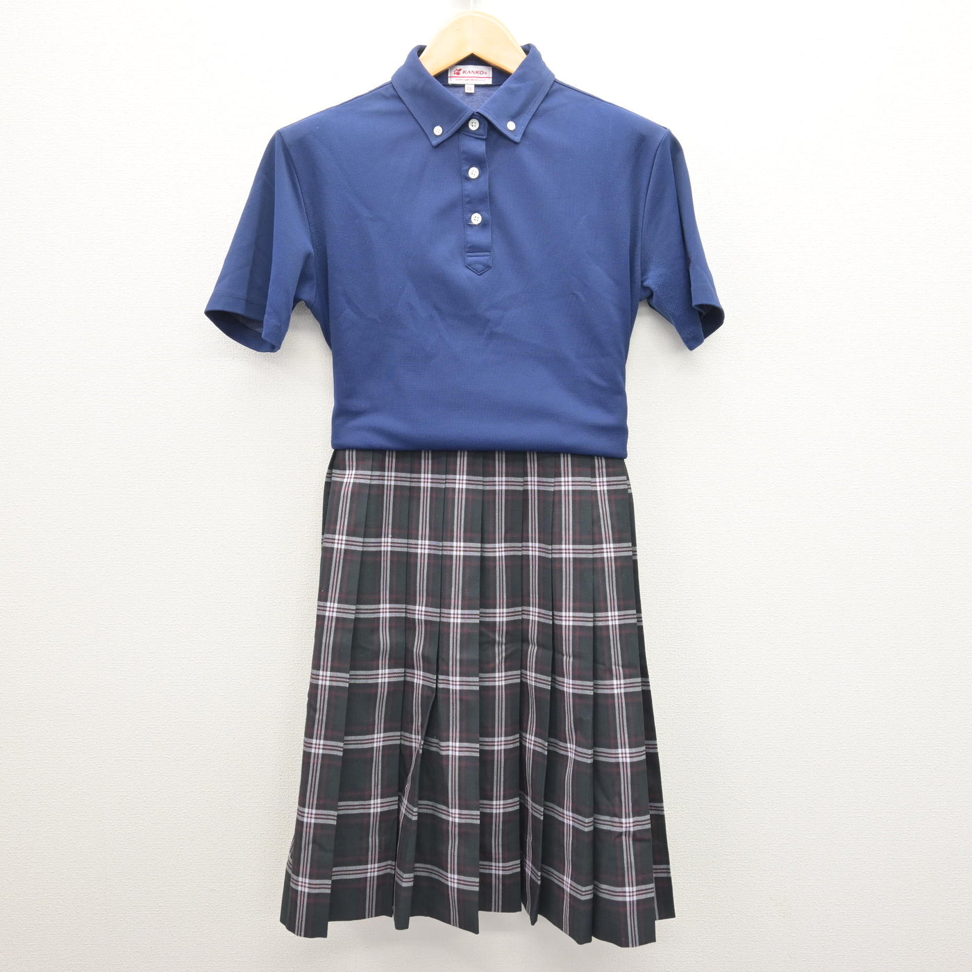 【中古】埼玉県 昌平高等学校 女子制服 2点 (シャツ・スカート) sf120502